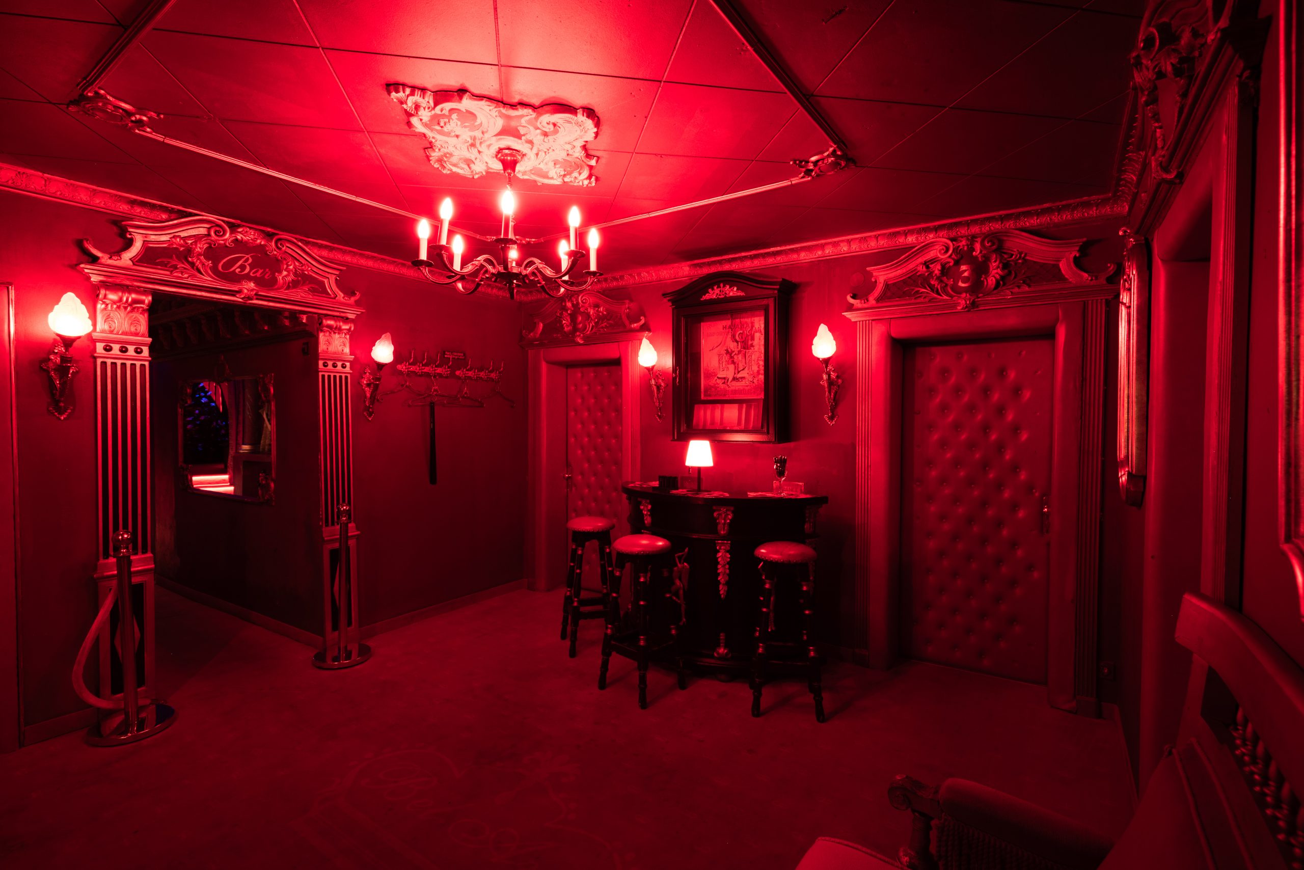 Eingangsbereich vom Romanticlounge Stundenhotel in München